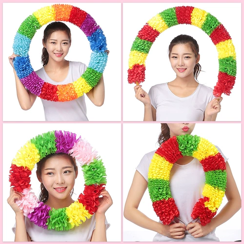 Церемония открытия Движения цветочного кольца с твердым кружком в детском саду танцевальной гимнастики