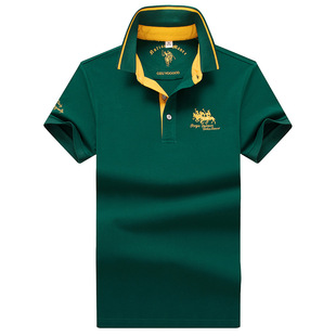 短袖 男士 polo衫 商务休闲百搭绣花翻领时尚 衣 2024夏季 潮流薄款 新款