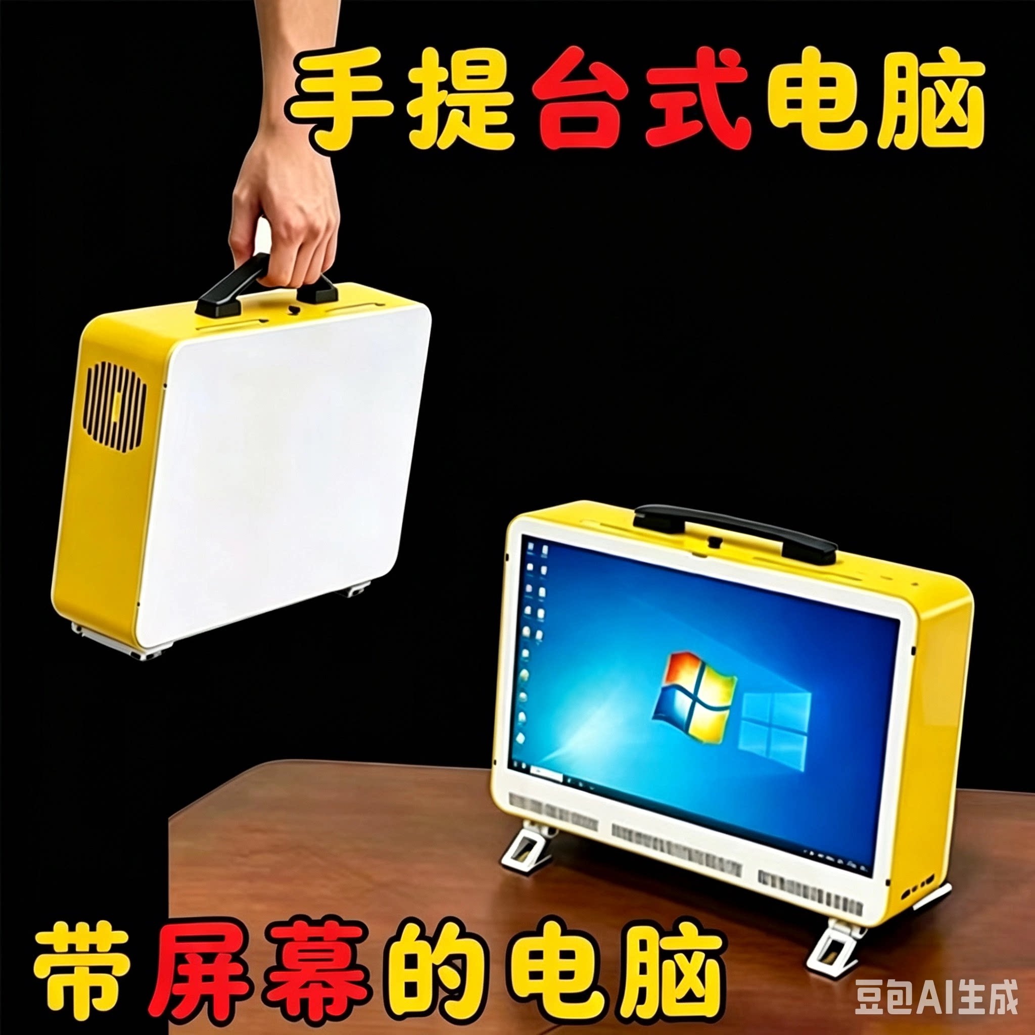 DIY带屏幕便携主机学生电脑图片