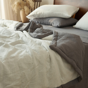 小义優品A类全棉双层提花大豆被子夏被芯棉被夏凉被空调被四件套