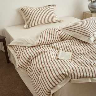 小义優品全棉大豆被子棉麻空调被纯棉被芯棉被夏凉被夏被四件套