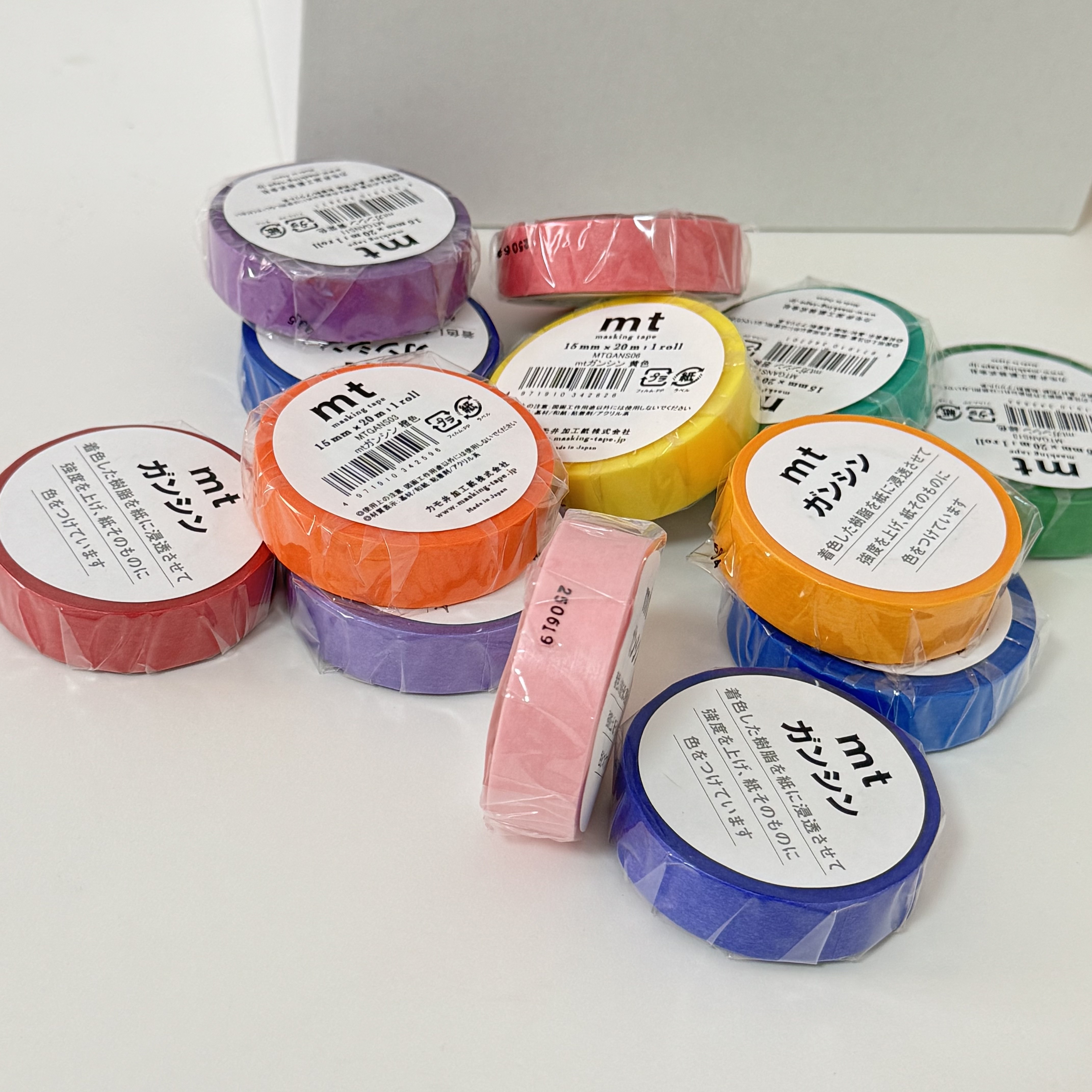 MTGANS03~15纯色胶带手帐拼贴大卷20m