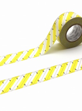 mt for PACK条纹尺黄色强粘胶带拼贴25mm ×15 m