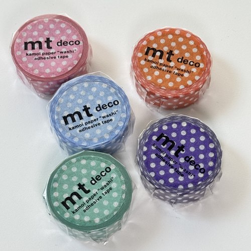 MT秋冬新品波点2025手帐胶带拼贴