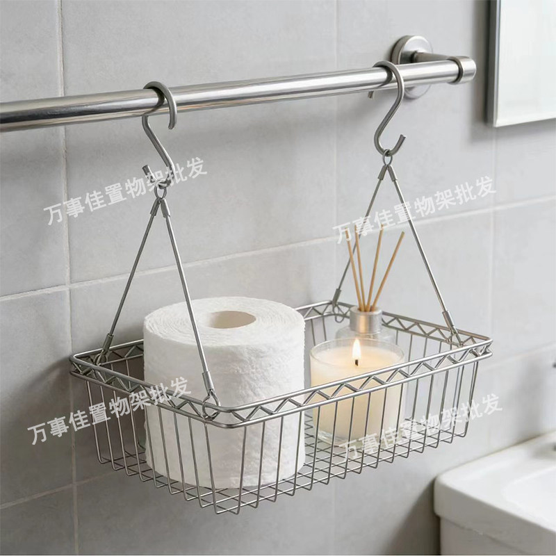 不锈钢厨房吊篮晾晒神器多功能晒篮家用卧室羊绒衫防变形晒袜子图片