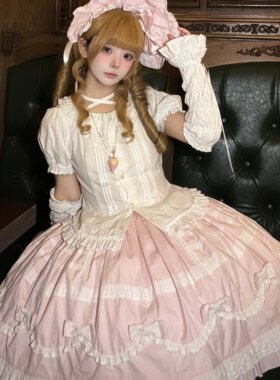 【甜芯卷SK预约】Hana lolita古早sk纯棉半身裙