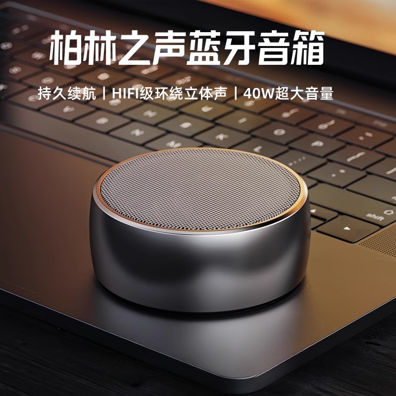 柏林之声德国蓝牙音箱超重低音炮无线迷你款便携式随身插卡小钢炮