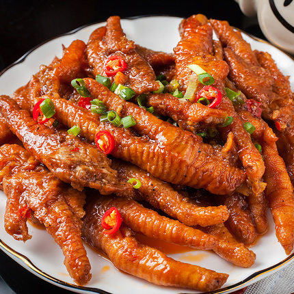 虎皮鸡爪250g卤鸡脚开袋即食酒店用凤爪特色凉菜冷盘菜半成品美食