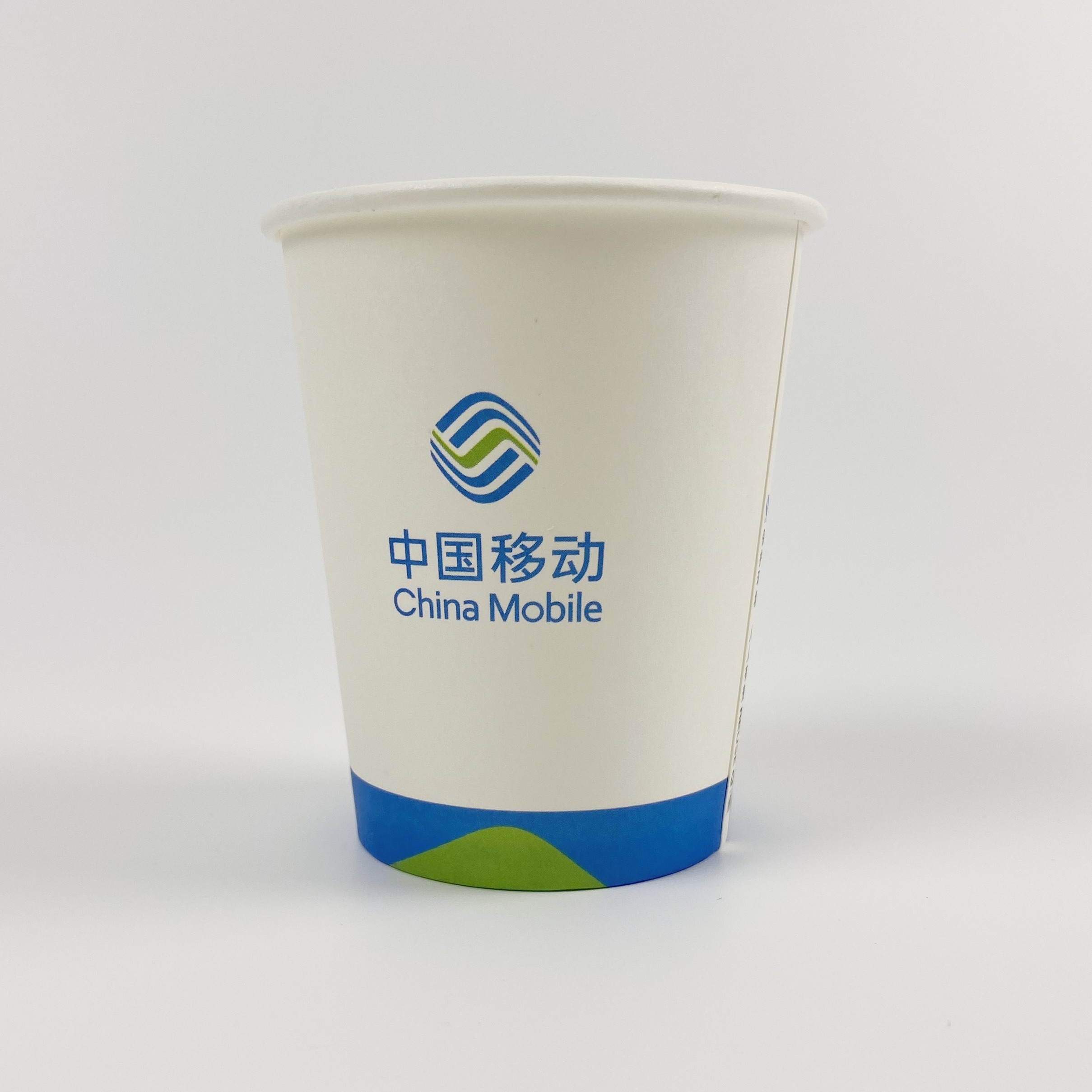 中国移动纸杯一次性水子移动公司专用LOGO定制印字定做