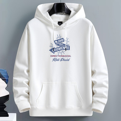 学生连帽卫衣男士加绒加