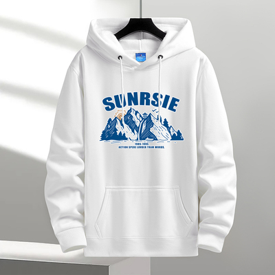 国潮秋冬重磅连帽卫衣男