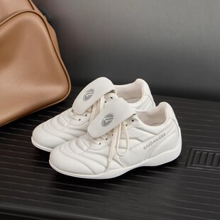 赛车鞋 小白鞋 2025秋新款 阿甘德训鞋 百搭休闲运动鞋 5CM内增高女鞋