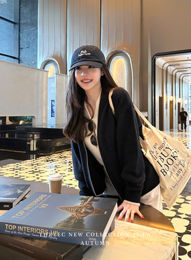 三喜threec 《博物馆毛衣》全羊毛*长期主义系列*v领拉链毛衣开衫