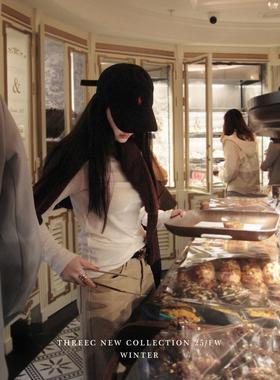 三喜threec 私服谁懂！《克制》加绒【竹棉感那种轻盈感打底T恤】