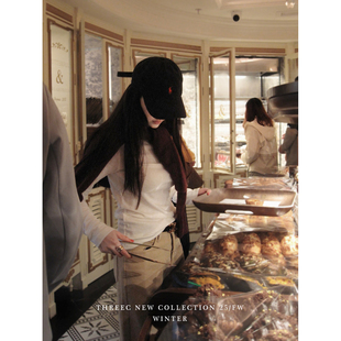 竹棉感那种轻盈感打底T恤 三喜threec 加绒 克制 私服谁懂