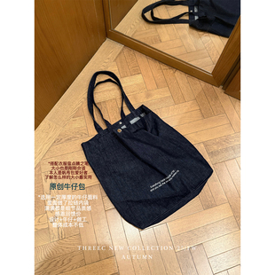 三喜threec 牛仔帆布包