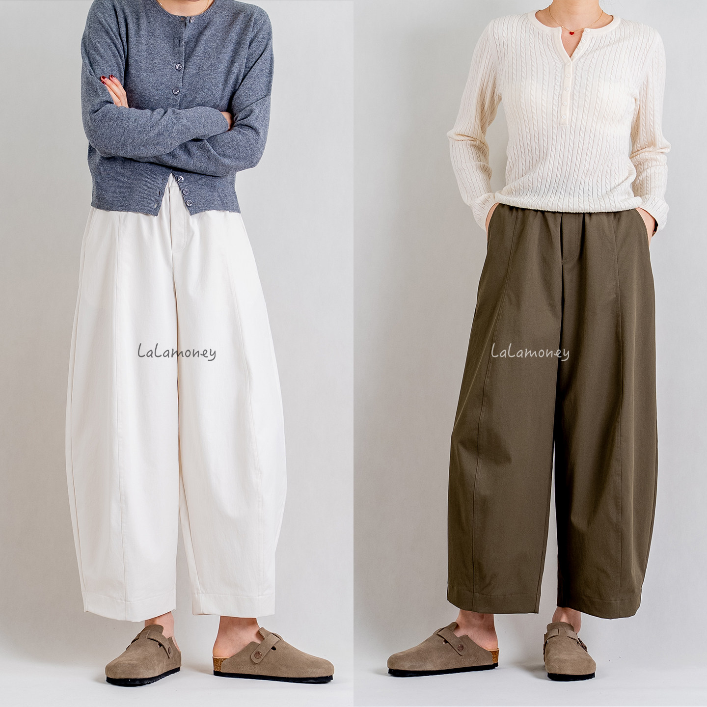 lalamoney·高腰前压线解构九分裤杨桃气球裤百搭抗皱休闲裤子女,女装/女士精品,休闲裤,淘宝优惠券,粉丝福利购,淘宝优惠卷