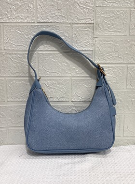 外贸尾货出英国PRIMARK女包瑕疵特价休闲百搭牛仔风PU单肩腋下包