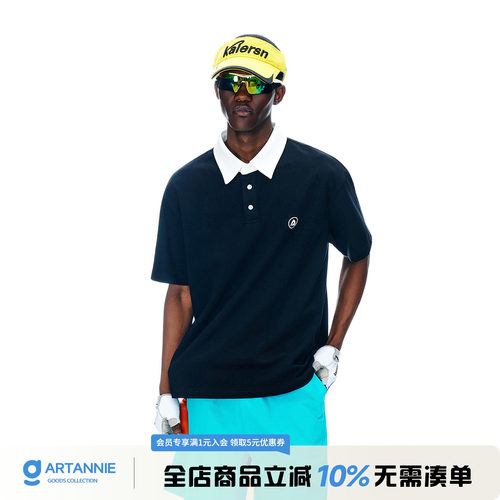 ARTANNIE 户外速干运动polo衫短袖t恤男夏季新款美式休闲半袖上衣