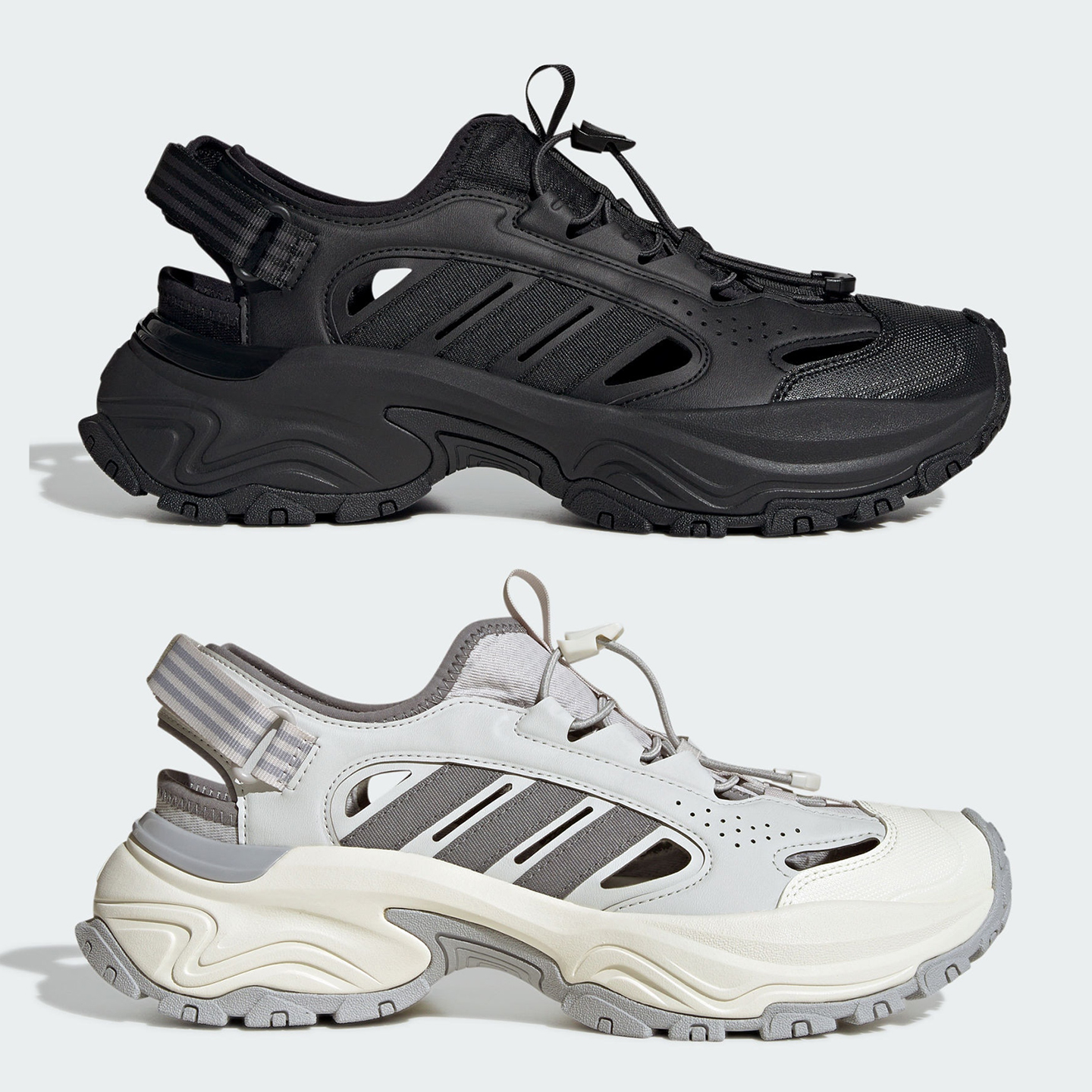 Adidas阿迪达斯SNEAKER SANDAL超轻缓震回弹魔术贴凉鞋 JP8899