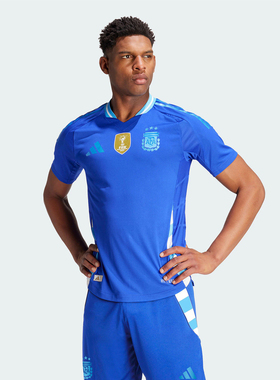 阿迪达斯AFA A AU JSY阿根廷队球员版客场足球短袖球衣 IP8384