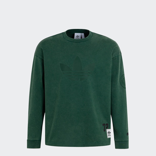 Adidas阿迪达斯BBRTR WASHED LS复古运动宽松长袖T恤 JN0778
