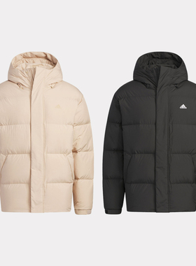 阿迪达斯男子冬季户外运动保暖透气连帽羽绒服外套IV7560 IV7562