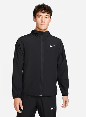 NIKE耐克男子春秋运动跑步训练休闲透气夹克外套 FB7483-010