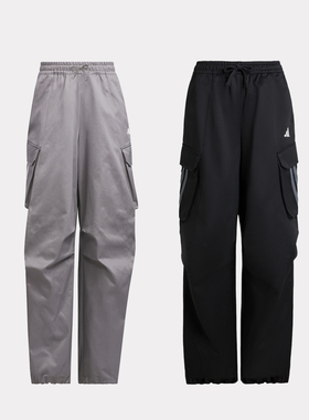 阿迪达斯V W PARACHUTE P女子工装风运动休闲长裤KF2746 KF2663