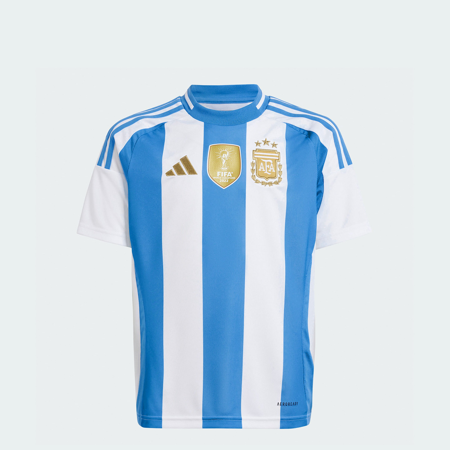Adidas阿迪达斯AFA H JSY Y D儿童阿根廷队球迷版短袖球衣 IP8387