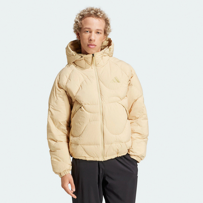 阿迪达斯PUFFY DOWN JKT防风保暖600蓬连帽鸭绒面包羽绒服 JG5927