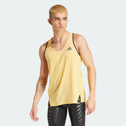 Adidas阿迪达斯ADIZERO RUNNING SINGLET跑步运动背心 IW6107