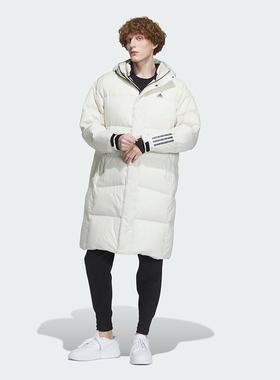 阿迪达斯 DY GOOSE LG JKT保暖防风650蓬连帽鹅绒羽绒服 IL8927