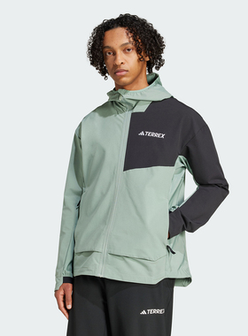 Adidas阿迪达斯MT SOSH JA男子户外运动休闲连帽夹克外套 JC6859