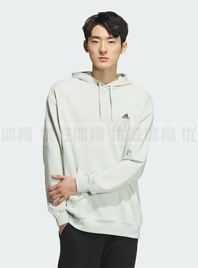 阿迪达斯U LOGO SWT HDY运动休闲连帽卫衣套头衫IV7593 IV7596