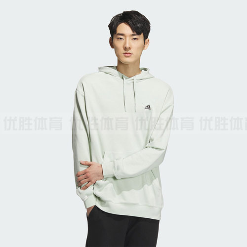 阿迪达斯U LOGO SWT HDY运动休闲连帽卫衣套头衫IV7593 IV7596