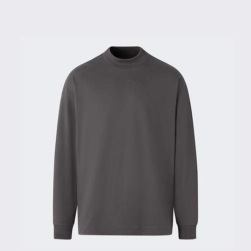 Adidas阿迪达斯男子春秋运动休闲舒适透气圆领长袖T恤 IX1972