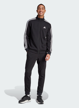 Adidas阿迪达斯M 3S FL TT TS男子运动休闲长袖套装 IJ6067
