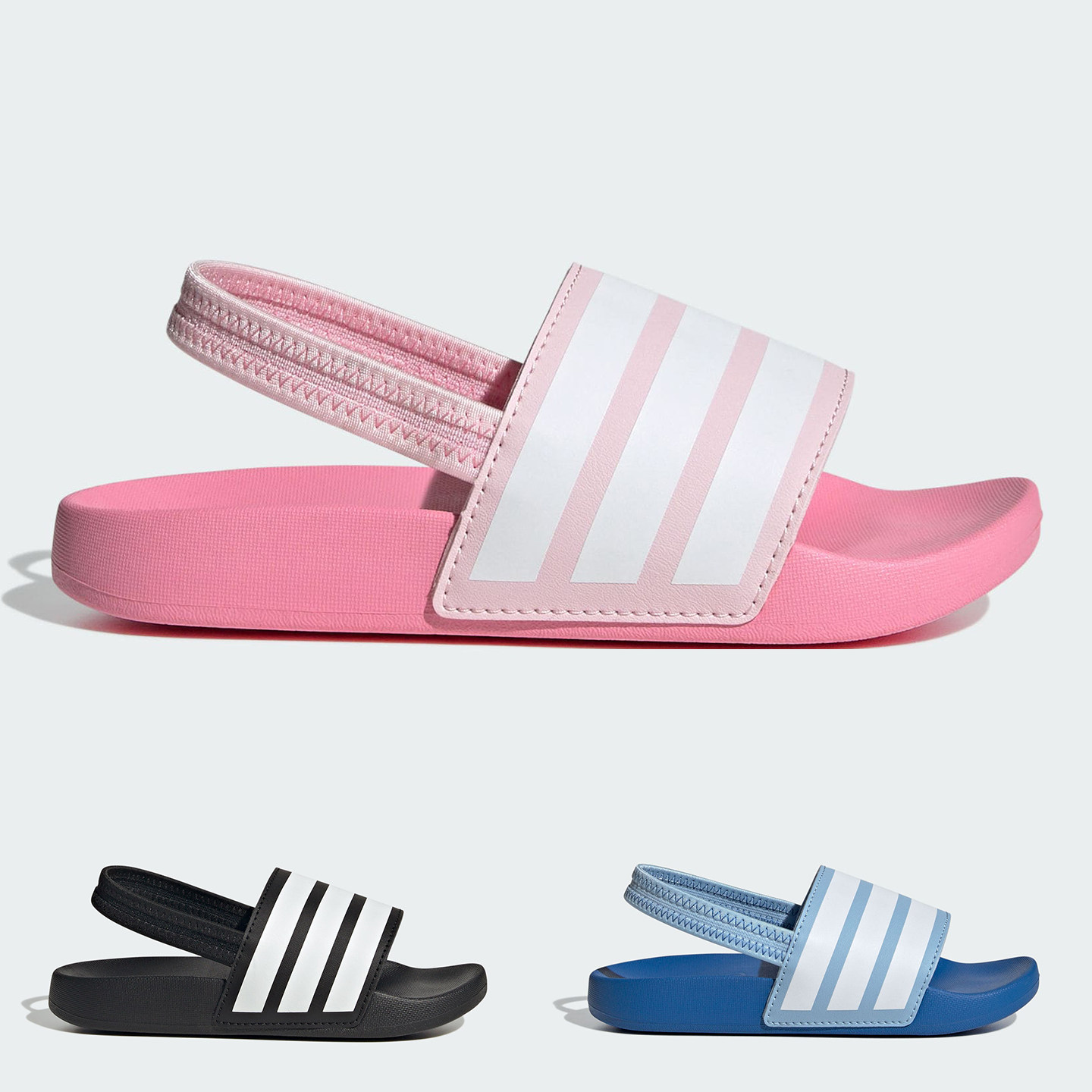 Adidas阿迪达斯ADILETTE ESTRAP C儿童休闲凉鞋JR5328 JR5331