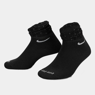 Nike耐克EVERYDAY训练短袜速干舒肤蕾丝运动休闲袜子DH5485-010
