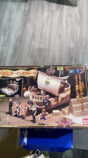 【安森】绝版老物万代海贼王电动变形黄金梅里号梅丽号非超合金魂