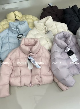 Pada平湖95白鸭绒短款立领羽绒服外套新款爆款泡芙感加厚面包服女
