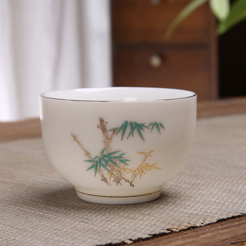 多款客杯 羊脂玉瓷功夫茶杯德化高档白瓷品茗杯家用小茶杯中式