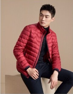 2025加肥加大码青年立领轻薄款羽绒服舒适保暖简约羽绒服外套男