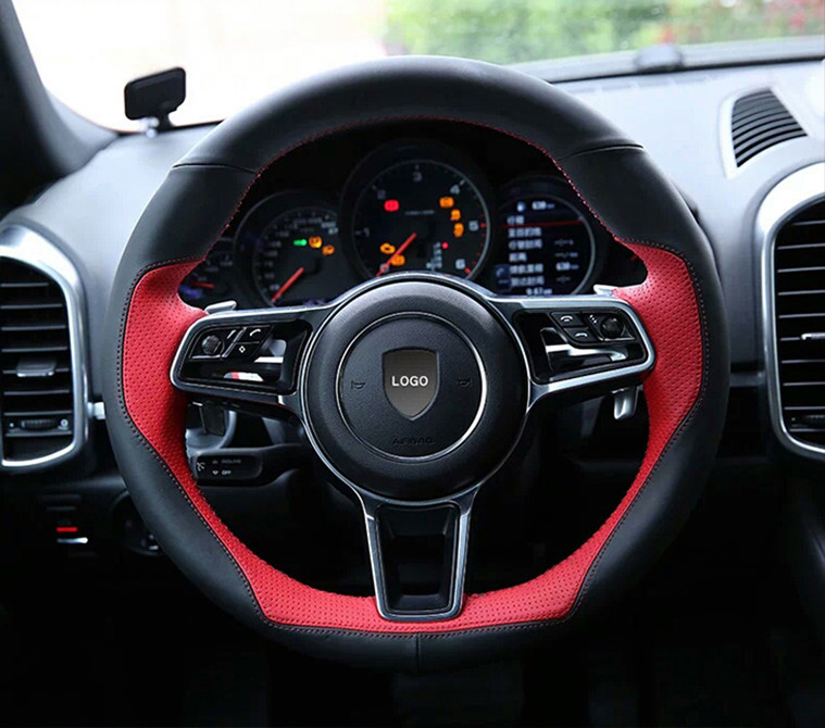 专用于众泰T500SR7大迈X7X5/SR9T800 Z700T600改装款手缝方向盘套