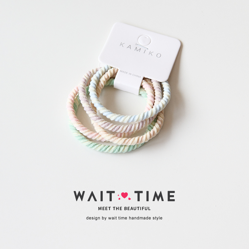 小清新高弹力发圈女扎头发橡皮筋