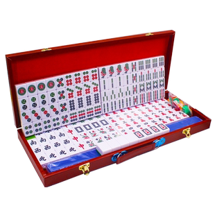 来生财台版字体中号密胺麻将牌 33MM 多色台湾麻将152张牌带百搭