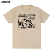 T恤涅磐乐队摇滚rock roll科特柯本Kurt Nirvana短袖 Cobain美式