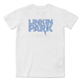 蓝色林肯公园Linkin Park图案短袖T恤休闲嘻哈摇滚街舞衣服