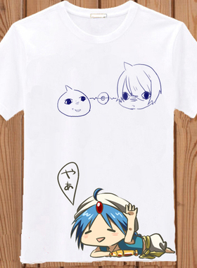 动漫周边衣服魔笛magiT恤阿拉丁阿里巴巴卡通动漫T恤